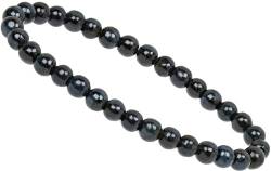 ELEDORO Stretch Armband aus echten Edelstein-Perlen (6mm) – Perlenarmband für stilvolle Eleganz (Vivianit) von ELEDORO