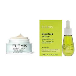 Elemis Pro-Collagen Marine Cream, Anti-Falten, ultraleicht, 3-in-1-Feuchtigkeitscreme für das Gesicht, 50 ml (Verpackung kann variieren) mit Superfood-Gesichtsöl, nährendes Gesichtsöl, öle, 1er Pack von ELEMIS