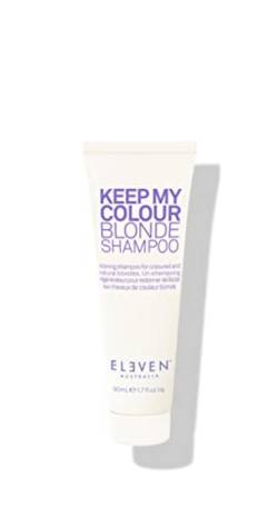 ELEVEN AUSTRALIA Keep My Colour Blonde Shampoo | Hebt blonde Nuancen hervor, gibt Volumen und stärkt die Spannkraft des Haars - 50ml von ELEVEN AUSTRALIA