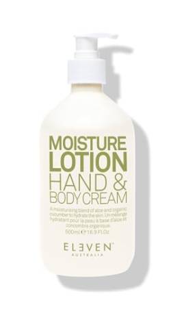 ELEVEN AUSTRALIA Moisture Lotion Hand & And Body Cream | Der perfekte Feuchtigkeitsspender für den täglichen Gebrauch mit Kokosöl und Vitamin E - 500ml von ELEVEN AUSTRALIA