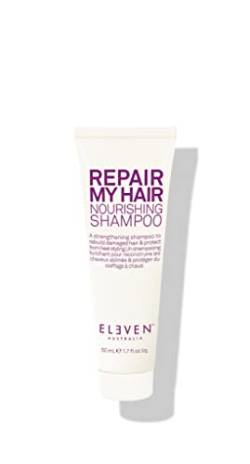 ELEVEN AUSTRALIA Repair My Hair Nourishing Shampoo | Ein kräftigendes Shampoo um geschädigtes Haar wieder aufzubauen und vor Hitzestyling zu schützen - 50ml von ELEVEN AUSTRALIA