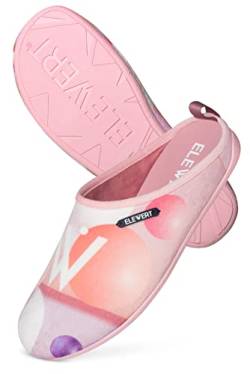 ELEWERT® – Hausschuhe für Herren/Damen - SOFTIE - Pantoffeln/Slipper – für Sommer und Winter, mit extra Komfortabel, atmungsaktiv, rutschfeste Gummisohle - Mehrfarbig 3D-ASTRO, EU 41 von ELEWERT