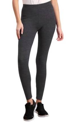 ELF KUCKUCK Damen Leggings Blickdichte Leggins Hose aus Baumwolle Dunkelgrau (XL-XXL) von ELF KUCKUCK