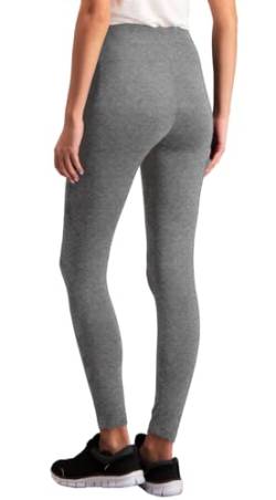 ELF KUCKUCK Damen Leggings Blickdichte Leggins Hose aus Baumwolle Grau (M-L) von ELF KUCKUCK