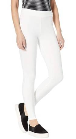 ELF KUCKUCK Damen Leggings Blickdichte Leggins Hose aus Baumwolle Weiß (XS-S) von ELF KUCKUCK