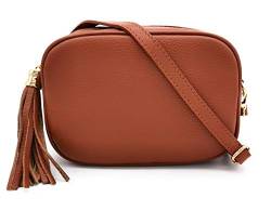 ELIOX Damenhandtasche aus echtem Leder, handgefertigt in Italien, klein, elegant, modisch, Crossbody Bag, echtes Leder von ELIOX
