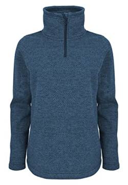 ELKLINE Damen Fleecepullover Fastforward | Pullover mit Stehkragen und halber Reißverschluss | 2036020, Größe:50, Farbe:ashblue von ELKLINE