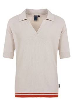 ELKLINE Damen Strick Poloshirt TEED Up 2044013, Größe:48, Farbe:whiteswan - DarkOrange von ELKLINE