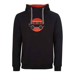 ELKLINE Herren Hoodie Team Player VW Bulli Print 1031093, Farbe:schwarz, Größe:L von ELKLINE