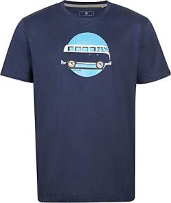 ELKLINE Herren T-Shirt Stimmt Alles VW-Bulli Print 1041195, Farbe:darkblue, Größe:XL von ELKLINE