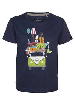 ELKLINE Kinder T-Shirt Huckepack VW-Bulli Print 3041179, Farbe:darkblue, Größe:92-98 von ELKLINE