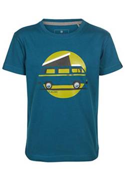 ELKLINE Kinder T-Shirt Lückenbüsser VW-Bulli Print 3041177, Farbe:Blue Coral, Größe:152-158 von ELKLINE