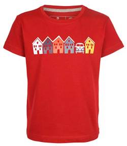 ELKLINE Kinder T-Shirt Tiny House mit VW T1 Bulli Print, Größe:140-146, Farbe:chilipepperred von ELKLINE