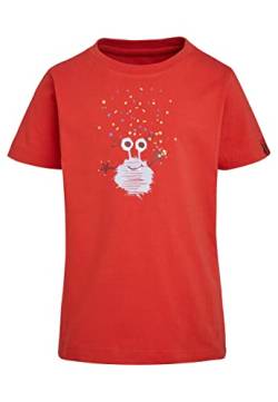 ELKLINE Mädchen T-Shirt Monsterchen 3241096, Farbe:Mandarin, Größe:140-146 von ELKLINE