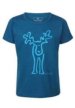 ELKLINE Mädchen T-Shirt Rudolfinchen 3241098, Farbe:inkblue - bluesea, Größe:128-134 von ELKLINE