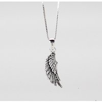 ELLAWIL Kette mit Anhänger Silberkette Damen Kette Engelsflügel Anhänger Halskette Engel Flügel (Kettenlänge 40 cm, Sterling Silber 925), inklusive Geschenkschachtel von ELLAWIL