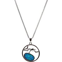 ELLAWIL Kette mit Anhänger Silberkette mit Delfin Anhänger Damen Zirkonia Halskette Mädchen (Kettenlänge 50 cm, Sterling Silber 925), inklusive Geschenkschachtel von ELLAWIL