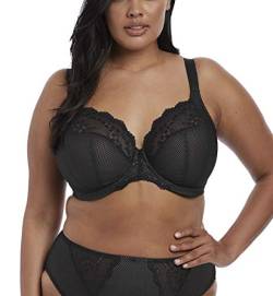 ELOMI Damen Charley Stretch Lace Underwire Bra Plunge-BH, Blickdicht, schwarz, 95D von ELOMI