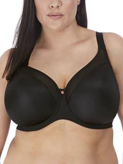 ELOMI Women's Plus Size Smooth Underwire Molded Bra, Black, 36FF von ELOMI