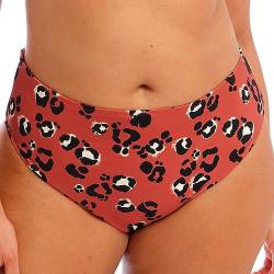 Elomi Swim Kotiya Leoparden-Trikot mit hoher Taille, rot, 38/40 DE von ELOMI