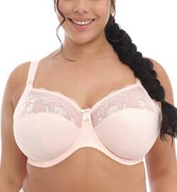 Elomi Women's Morgan Underwire Banded Stretch Lace Bra Full Coverage, Opaque, Ballet Pink, 38F von ELOMI