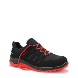 ELTEN Berufsschuhe Maddox Black-red Low ESD O2, Damen und Herren, Textil, leicht, sportlich Schwarz,Rot 38 von ELTEN