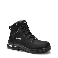 ELTEN Sicherheitsschuhe Terence XXG Black Mid ESD S3 HI, Damen und Herren, Leder, Kunststoffkappe (Leichter als Stahlkappe), leicht, robust, Schwarz Schwarz 43 von ELTEN