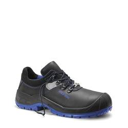 ELTEN Sicherheitsschuhe Alessio Steel XXW Low ESD S3, Damen und Herren, Leder, Stahlkappe, leicht, robust Schwarz,Blau 47 von ELTEN