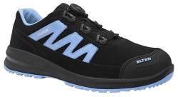 ELTEN Sicherheitsschuhe Marten XXSports Pro BOA Black-Blue Low ESD S3, Damen und Herren, Leder, Stahlkappe, leicht, sportlich Schwarz,Blau 47 von ELTEN