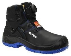 ELTEN Sicherheitsschuhe Renzo Biomex GTX BOA blue Mid ESD S3, Damen und Herren, Leder, Stahlkappe, robust Schwarz,Blau 48 von ELTEN