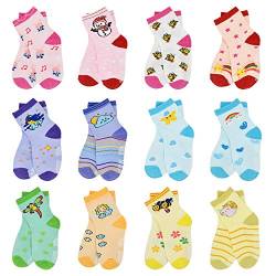 ELUTONG Stoppersocken Kinder 12 Paar Kleinkind Jungen ABS Rutschfeste Socken Antirutsch Socken Kinder Antirutsch Kinder Socken für 3-5 Jahre Jungen und Mädchen von ELUTONG