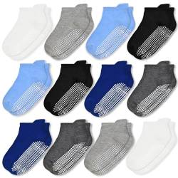 ELUTONG Stoppersocken Kinder Baby Socken 12 Paar ABS Rutschfeste Socken Kinder Antirutsch Socken für 3-5 Jahre Kleinkinder Jungen Mädchen von ELUTONG