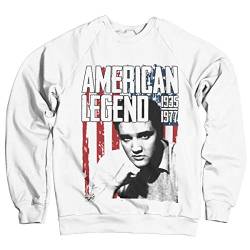 ELVIS PRESLEY Offizielles Lizenzprodukt American Legend Sweatshirt (Weiß) XX-Large von ELVIS PRESLEY