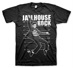 ELVIS PRESLEY Offizielles Lizenzprodukt Jailhouse Rock Herren T-Shirt (Schwarz), XX-Large von ELVIS PRESLEY