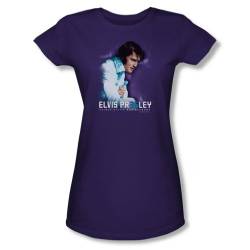 Elvis Presley - Frauen 35th Anniversary 2 T-Shirt in Lila, Large, Purple von ELVIS PRESLEY