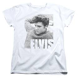 Elvis Presley - Frauen-Relaxing-T-Shirt, Medium, White von ELVIS PRESLEY
