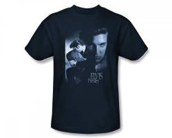 Elvis - Reverent Adult T-Shirt in Navy, Large, Navy von ELVIS PRESLEY