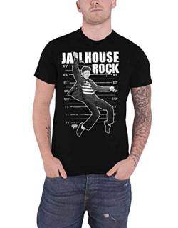 OfficialElvis Presley Herren T-Shirt Jailhouse Rock Gr. L, Schwarz von ELVIS PRESLEY