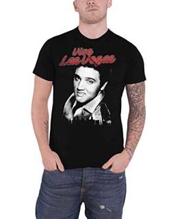 Offizielles Elvis – Viva Las Vegas Herren-T-Shirt, Schwarz , 3XL von ELVIS PRESLEY