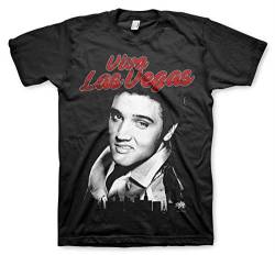 Offizielles Lizenzprodukt Elvis - Viva Las Vegas Herren T-Shirt (Schwarz), Large von ELVIS PRESLEY