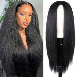 Perücke für Frauen Spitze vorne Perücke mit Stirnband brasilianischen Virgin Human Hair Stirnband Perücken Geeignet für den täglichen Gebrauch oder Partys für Frauen, einfach zu tragen 55cm von ELZEM