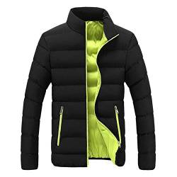 EMATOP Herren Winterjacke Warm Gefüttert Steppjacke Mode Stehkragen Jacke Langarm Casual Sportjacke Winter Softshelljacke Winddicht Wasserdicht Wintermantel angebote des tages heute deal von EMATOP