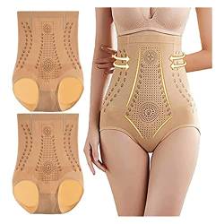 EMATOP Shapewear Damen Bauchweg Unterhose Damen Miederhose Hohe Taille Miederslip Figurformende Unterwäsche Unique Fiber Restoration Shaper Elastisch Body Shaper Butt Lifter Unterhose von EMATOP