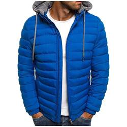 EMATOP angebote des tages heute deal Steppjacke Herren Winter Warm Jacke Casual Langarm Winterjacke mit Kapuze Softshelljacke Winddicht Wasserdicht Wintermantel Dicke Thermo Arbeitsjacke von EMATOP