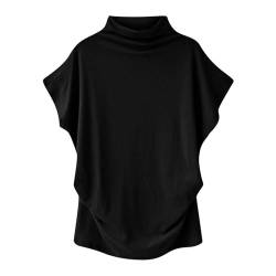 Tops Damen Sommer Rundhals Tshirt Lässig Einfarbig Kurzarm Shirt Baumwolle Locker Oberteile Yoga Fitness Sommershirt Elegant Bequemes Tunika Blusenshirt Deals of The Day von EMATOP