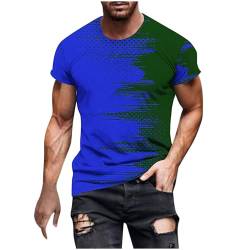 unsere Marken Sport Tshirt Herren Sommer Casual Oberteile Basic Rundhals Kurzarm Tee Shirts Lustig Bunte Sportshirt Baumwolle Vintage Tunika Tops Schnell Trocknende Laufshirt Männer von EMATOP