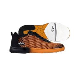 Bowling-Schuhe, Aloha HexaGo, Damen und Herren, für Rechts- und Linkshänder Schuhgröße 35-49 (Orange/Schwarz, Numeric_41) von EMAX Bowling Service GmbH MAXIMIZE YOUR GAME