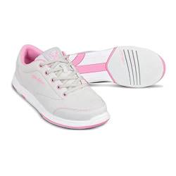 Bowling-Schuhe | KR Strikeforce – Chill | Damen-Schuh mit Gleitsohle beidseitig | Moderner Sportschuh für Frauen und Mädchen | Grau Pink - Größe 37 von EMAX Bowling Service GmbH MAXIMIZE YOUR GAME