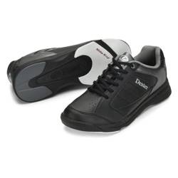 EMAX | Bowlingschuhe - Dexter Ricky IV | Bowling-Schuhe Damen Herren Kinder | Schuhe zum Bowlen mit Gleitsohle | (Black/Alloy, EU Schuhgrößensystem, Erwachsene, Herren, Numerisch, M, 40) von EMAX Bowling Service GmbH MAXIMIZE YOUR GAME