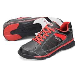 EMAX | Bowlingschuhe - Dexter Ricky IV | Bowling-Schuhe Damen Herren Kinder | Schuhe zum Bowlen mit Gleitsohle | (Black/Red, EU Schuhgrößensystem, Erwachsene, Herren, Numerisch, M, 40) von EMAX Bowling Service GmbH MAXIMIZE YOUR GAME